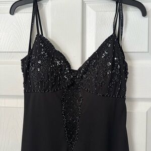 Y2K Niki Livas Black Lace Maxi Dress 🖤 Size 6